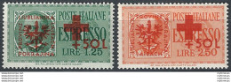 1944 Lubiana Occupazione Tedesca 2v. MNH Sass N. Exp 34/35 - Andere & Zonder Classificatie