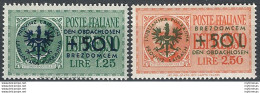 1944 Lubiana Occupazione Tedesca 2v. MNH Sass N. 32/33 - Sonstige & Ohne Zuordnung