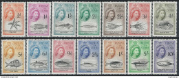 1960 Tristan Da Cunha Elisabetta II 14v. MNH SG. N. 28/41 - Autres & Non Classés