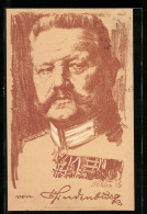 AK Paul Von Hindenburg In Uniform  - Personaggi Storici