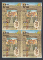 Sri Lanka Ceylon 2002 MNH Imperf Error, German Dharmduta Society, Buddhism, Buddhist, Religion, Block - Sri Lanka (Ceylon) (1948-...)