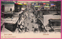 Ag3862  - INDIA - VINTAGE POSTCARD  - Calcutta, Burra Bazar - Indien