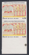 Sri Lanka Ceylon 2002 MNH Imperf Error, Maha VIhara Rock Paintings, Buddhism, Buddhist, Buddha, Pair Of 2 - Sri Lanka (Ceylan) (1948-...)