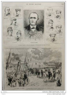 Le Drame Du Havre - Le Patron Lecroisey - Le Débarquement Des Cercueils Raménés De Honfleur - Page Original - 1882 - 3 - Historical Documents