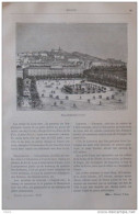 Place Bellecourt à Lyon - Page Original 1882 - Documents Historiques