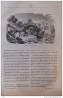 église Et Château De Vez - Page Original 1882 - Documents Historiques