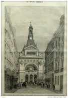 Paris - Le Nouveau Palais Du Comptoir D'Escompte - La Facade Principale - Page Original 1882 - Documents Historiques