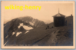 Immenstadt Im Allgäu - S/w Der Stuibenpavillon - Mit Stempel Unterkunftshaus Am Stuiben - Immenstadt