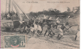 COTE D'IVOIRE-Mise à Terre D'une Bille D'Acajou - 10 - Costa D'Avorio