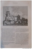 Château De Tournoel - Page Original 1882 - Historische Dokumente