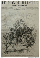 La Guerre En Herzégovine - Habitants Musulmans, Fuyant - Vallée De Narenta (Neretna) - Page Original 1882 - Historische Dokumente