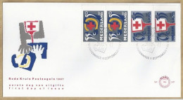 NL.- FDC. NVPH Nr. 247a. EERSTE DAG VAN UITGIFTE. FIRST DAY OF ISSUE. 01-09-1987. RODE KRUIS POSTZEGELS. - FDC