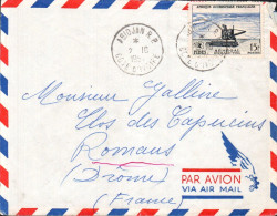 A O F SEUL SUR LETTRE POUR LA FRANCE 1954 - Briefe U. Dokumente
