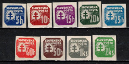 Slovaquie 1939 Mi 55-66 Y (Yv TPJ 19-27), (MNH)** - Nuevos