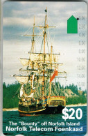 Australie Australia NORFOLK FOENKAAD Phonecard Telecarte Carte A Trou BOUNTY BLIGHT NAVIGATEUR 20 $  Ut BE - Australie