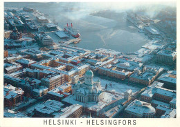 Navigation Sailing Vessels & Boats Themed Postcard Helsinki Ocean Liner Harbour - Velieri