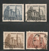 POLAND  1951 - LENIN FONDERIES á NOWA HUTE - Yv. # 602/5 - USED - Oblitérés
