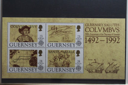 Großbritannien Guernsey Block 8 Mit 549-552 Postfrisch #UP640 - Guernsey