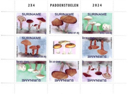 Suriname 2024, Mushrooms, Sheetlet - Suriname