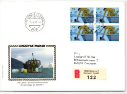 Schweiz 1292 Als Ersttagsbrief Als Mehrfachfrankatur #NO524 - Autres & Non Classés