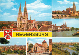 Navigation Sailing Vessels & Boats Themed Postcard Regensburg - Zeilboten