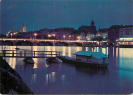 Navigation Sailing Vessels & Boats Themed Postcard Basel Rhine Bank - Zeilboten