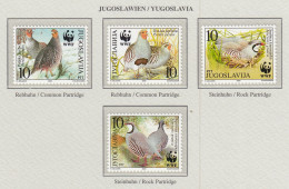 YUGOSLAVIA 2000 WWF Birds Mi 2966-2969 MNH Fauna 616 - Autres & Non Classés