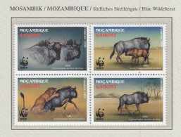 MOZAMBIQUE 2000 WWF Animals Antilope Lion Mi 1757-60 MNH(**) Fauna 617 - Ongebruikt