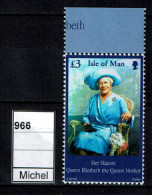 Isle Of Man - 2002 - MNH - Queen Mother - Isla De Man