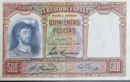 SPAIN BANKNOTE 500 PESETAS 1931 AUNC BILLETE ESPAÑA EBC  *COMPRAS MULTIPLES CONSULTAR* - 500 Peseten