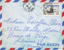 A O F SEUL SUR  LETTRE POUR LA FRANCE 1957 - Cartas & Documentos