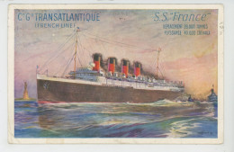 BATEAUX - PAQUEBOTS - Le S.S. " FRANCE " De La Compagnie Générale Transatlantique - FRENCH LINE - Dampfer