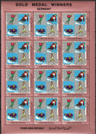 Yemen, Arab Republic 1970 Mi Sheet 1272 MNH  (XLZS10 YMMark1272) - Hiver 1956: Cortina D'Ampezzo