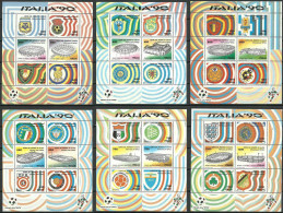 Italy 1990 Mi Block 3-8 MNH  (ZE2 ITAbl3-8) - Stamps