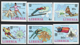 Liberia 1976 Mi 980-985B MNH  (ZS5 LBR980-985B) - Inverno