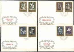 Poland 1972 Mi 2174-2181 Fi 2026-2033 FDC  (FDC ZE4 PLD2174-2181) - Musica