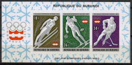Burundi 1976 Mi Block 90B MNH  (ZS4 BURbl90B) - Wintersport (Sonstige)
