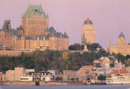 Navigation Sailing Vessels & Boats Themed Postcard Canada Quebec Chateau Frontenac - Segelboote