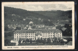 AK Schwäb. Gmünd, Katholisches Schullehrerseminar Mit Blick Auf Salvator Und Erholungsheim Schönblick  - Schwäbisch Gmünd