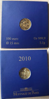 100 Euro Or Série : La Semeuse En Marche MdP 2010 - France