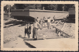 Italia 1950 - Operai Lavorano In Cantiere - Fotografia D'epoca - Places