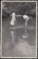 Italia 1950 - Con I Piedi Nel Fiume - Fotografia D'epoca - Places