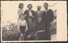 Switzerland 1951 - Lugano - Famiglia In Riva Al Lago - Fotografia D'epoca - Places