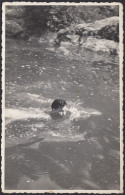 Italia 1950 - Nuotatore In Fiume Da Identificare - Fotografia D'epoca - Places