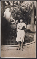 Liguria 1940 - Clara Leporatti Alonzo Tra Le Palme - Fotografia D'epoca - Places