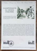COLLECTION HISTORIQUE DU TIMBRE - YT N°2147 - Championnats Du Monde D'Escrime / Sports - 1981 - 1980-1989