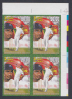 Sri Lanka Ceylon 2004 MNH Unissued Design, Muthiah Muralitharan, Cricket, Sports, Sport, Flag, Ball, Block - Sri Lanka (Ceilán) (1948-...)