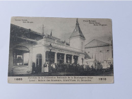 P1 Cp Bruxelles/1885 Pavillon De La Fédération Nationale De La Boulangerie Belge. 1910 - Exposiciones Universales