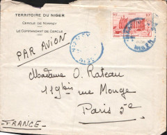 A O F AFFRANCHISSEMENT COMPOSE SUR  LETTRE DE NIAMEY - Storia Postale