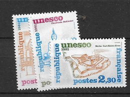 1981 MNH Unesco,  Mi 24-6 Postfris** - Mint/Hinged